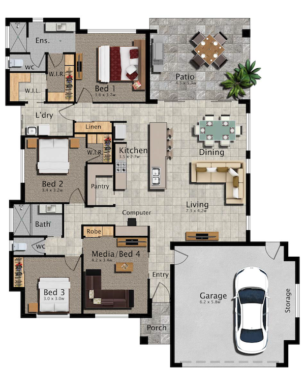 Floorplan - Woodlock-224 Display Home