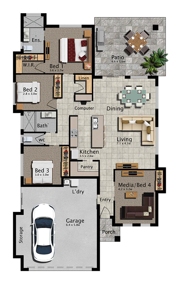 Floorplan - Cronin-208 Display Home
