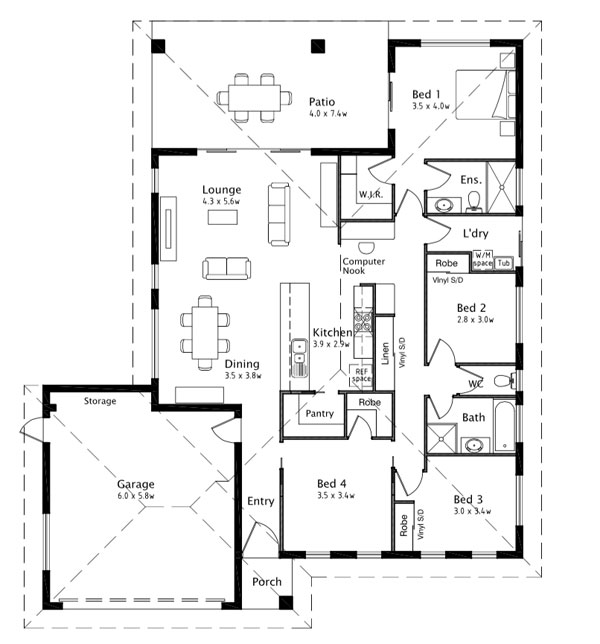 Floorplan - Woodlock-223 Display Home