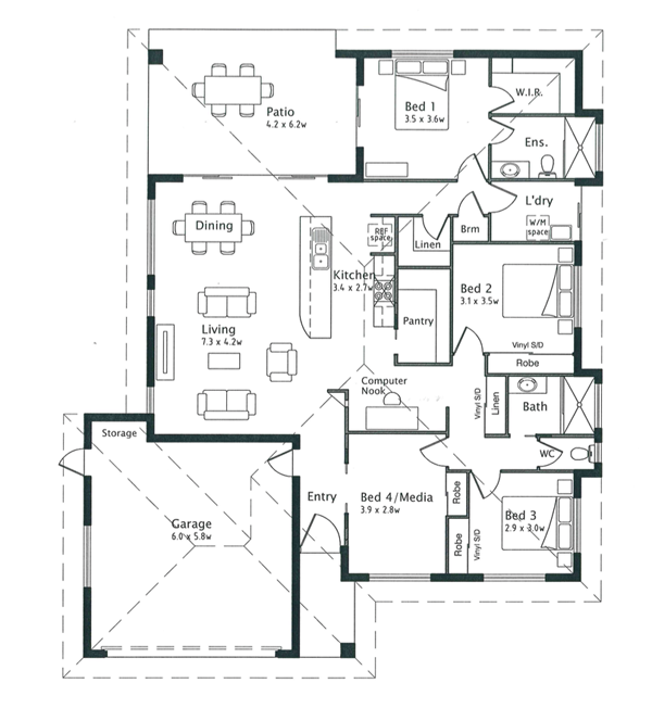 Floorplan - Woodlock-223 Display Home