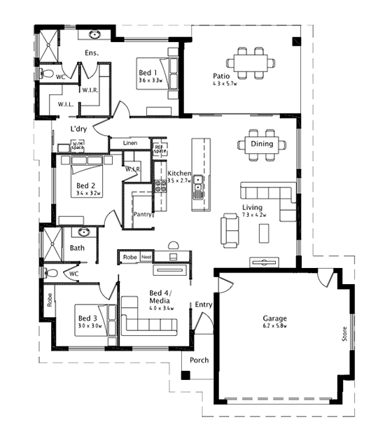 Floorplan - The Woodlock-224