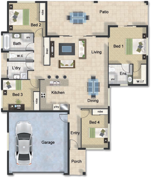 Floorplan - The Bulimba 2