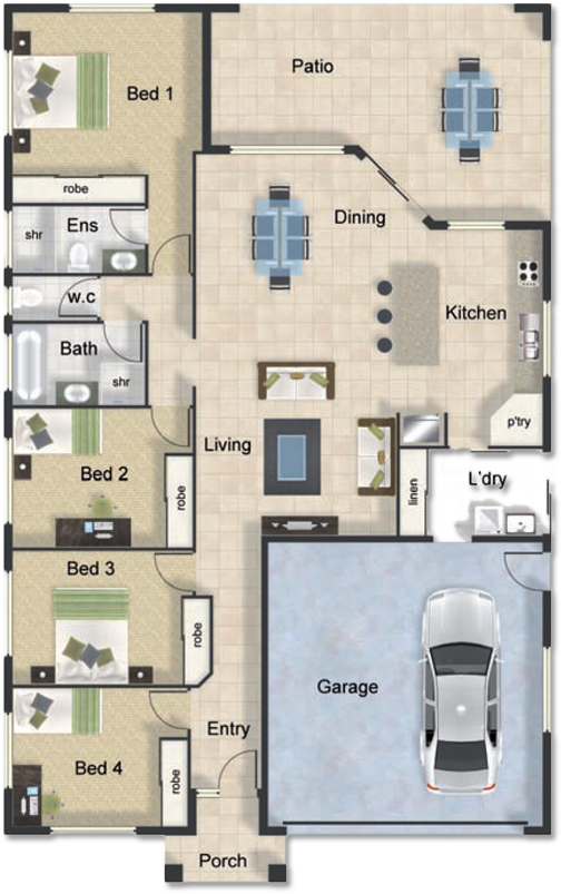 Floorplan - The Novelli 3