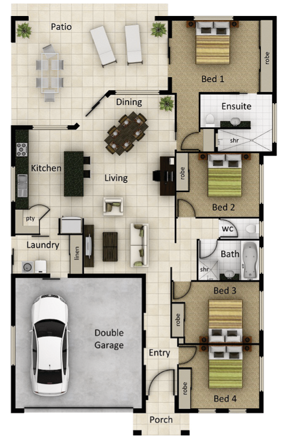 Floorplan - The Novelli 222 Display Home